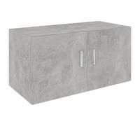 vidaXL Wall Mounted Cabinet Concrete Grey Engineered Wood Floating Rack Shelf