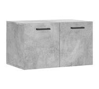 vidaXL Wall-Mounted Cabinet, Concrete Grey Engineered Wood, Ideal Storage Unit with Display Function for Living Room, Modern Design, Dimensions 60x36.5x35 cm