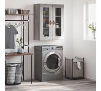 vidaXL Wall Mounted Cabinet Grey Sonoma 69.5x34x90 cm