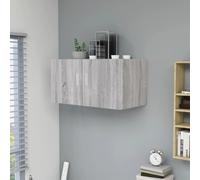 vidaXL Wall Mounted Cabinet Grey Sonoma 80x39x40 cm Engineered Wood