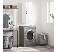 vidaXL Wall Mounted Cabinet High Gloss White 34.5x34x90 cm