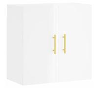 vidaXL Wall Cabinet High Gloss White 60x31x60 cm Engineered Wood NEW