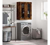 vidaXL Wall Mounted Cabinet Smoked Oak 69.5x34x90 cm