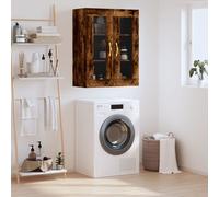 (smoked oak) vidaXL Wall Mounted Cabinet Bathroom Wall Storage Cabinet Engineered Wood