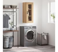 vidaXL Wall Mounted Cabinet Sonoma Oak 34.5x34x90 cm