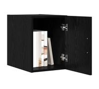 vidaXL Wall-Mounted Cabinet Wall-mounted Black Oak 30 x 42.5 x 39.5 cm, Dining Room, Modern Rectangular Cabinet, Wall-Mounted Unit, Ample Storage, Space Saving, Functional Organizer, Engineered Wood