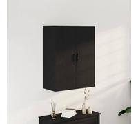 vidaXL Wall-Mounted Cabinet Wall-mounted Black oak 69.5 x 34 x 180 cm