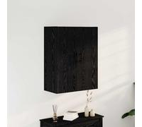 vidaXL Wall-mounted Cabinet Wall-mounted Black oak 69.5 x 34 x 90 cm