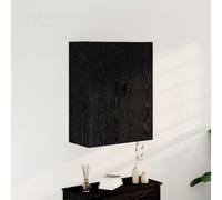 vidaXL Wall-mounted Cabinet Wall-mounted Black Oak 69.5 x 34 x 90 cm