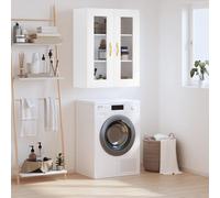 vidaXL Wall Mounted Cabinet White 69.5x34x90 cm
