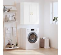 vidaXL Wall Mounted Cabinet White 69.5x34x90 cm Engineered Wood