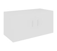 vidaXL Wall Mounted Cabinet White Engineered Wood Floating Cabinet Wall Shelf