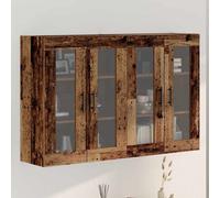 vidaXL Wall Mounted Cabinets 2 pcs Old wood 69.5 x 34 x 90 cm