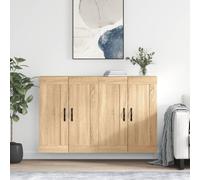 vidaXL Wall Mounted Cabinets 2 pcs Sonoma Oak Engineered Wood