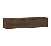 vidaXL Wall Cabinets 2 pcs Brown Oak 60x36.5x35 cm Engineered Wood NEW