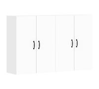 vidaXL Wall Mounted Cabinets Bathroom Cabinet 2 pcs White Engineered Wood