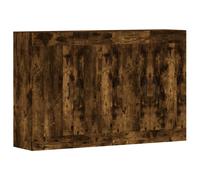 vidaXL Wall Mounted Cabinets Side Cabinet 2 pcs Smoked Oak Engineered Wood