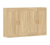 vidaXL Wall Mounted Cabinets Side Cabinet 2 pcs Sonoma Oak Engineered Wood