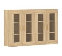 vidaXL Wall Mounted Cabinets Side Cabinet 2 pcs Sonoma Oak Engineered Wood