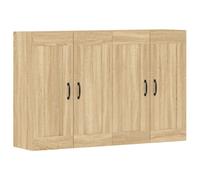 vidaXL Wall Mounted Cabinets Side Cabinet 2 pcs Sonoma Oak Engineered Wood