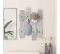 vidaXL Wall-Mounted Coat Rack Concrete grey 60 x 3 x 82 cm