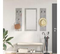 vidaXL Wall-Mounted Coat Rack Concrete Grey 96 x 1.5 x 90 cm