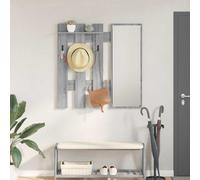 vidaXL Wall-Mounted Coat Rack Grey Sonoma 100 x 10 x 100 cm