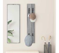 vidaXL Wall-Mounted Coat Rack Grey sonoma 20 x 1.5 x 100 cm