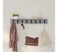 vidaXL Wall-Mounted Coat Rack Grey Sonoma 80 x 10.5 x 10.5 cm