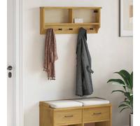 vidaXL Wall-mounted Coat Rack SANDNES 87x12x35 cm Solid Wood Pine