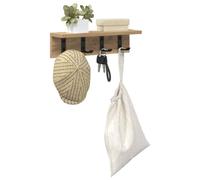Wall-Mounted Coat Rack Artisan Oak 40x10.5x10.5cm Engineered Wood Hooks Pro