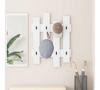 VidaXL Wall-Mounted Coat Rack Wall-Mounted White 60 X 3 X 82 Cm