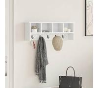 VidaXL Wall-Mounted Coat Rack Wall-Mounted White 75 X 16 X 26 Cm