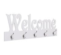 vidaXL Wall Mounted Coat Rack WELCOME White 74x29.5 cm