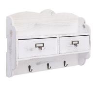 (50x10x34 cm) vidaXL Wall Mounted Coat Rack Wood Clothes Entryway Furniture Multi Colours