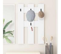 vidaXL Wall-Mounted Coat Rack White 65 x 3 x 100 cm Engineered wood