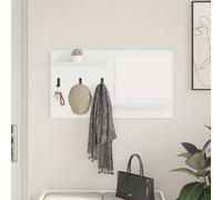 vidaXL Wall-Mounted Coat Rack White 90 x 10 x 50 cm Engineered wood