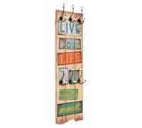 vidaXL Wall-mounted Coat Rack with 6 Hooks 120x40 cm LIVE LIFE