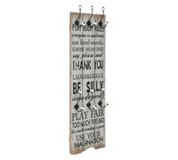 Vidaxl Wall-Mounted Coat Rack With 6 Hooks 120X40 Cm Thank You