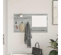 vidaXL Wall-Mounted Coat Rack with Shelf Grey Sonoma 90 x 10 x 50 cm