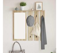 vidaXL Wall-Mounted Coat Rack with Shelf Sonoma oak 84 x 10 x 80 cm