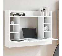 vidaXL Wall-Mounted Desk White 105x48x75 cm Engineered Wood
