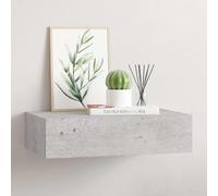 vidaXL Wall-mounted Drawer Shelf Concrete Grey 40x23.5x10cm MDF