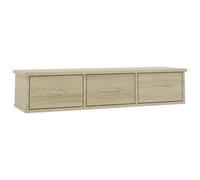 Vidaxl Wall-Mounted Drawer Shelf Sonoma Oak 88X26X18.5 Cm Engineered Wood