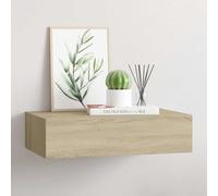 vidaXL Wall-mounted Drawer Shelf Oak 40x23.5x10cm MDF