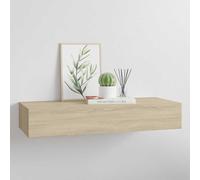 vidaXL Wall-mounted Drawer Shelf Oak 60x23.5x10cm MDF
