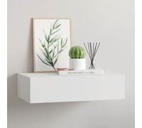 Vidaxl Wall-Mounted Drawer Shelf White 40X23.5X10 Cm Mdf
