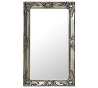 Vidaxl Wall Mirror Baroque Style 50X80 Cm Silver