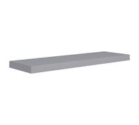 vidaXL - Wall Mounted Floating Shelf in Gray Honeycomb MDF & Metal Easy Install Versatile Display Shelf Ideal for Home Decor Books Collectibles