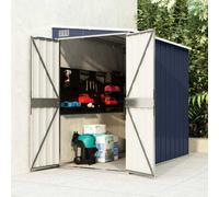 vidaXL Wall-mounted Garden Shed Anthracite Steel Terrace Tool Storage Shed